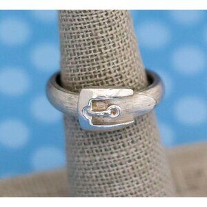 Vintage Minimalist Silver Tone Ring by Avon Size 6 - M16